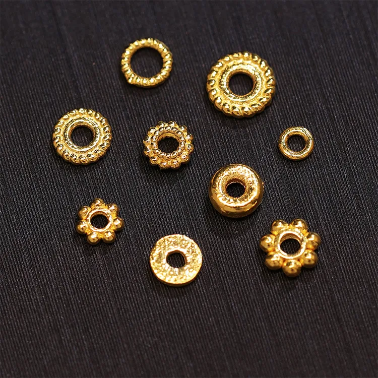 18K隔片配饰雪花隔片垫片珠串手工DIY珠串饰品配件多样性发其一