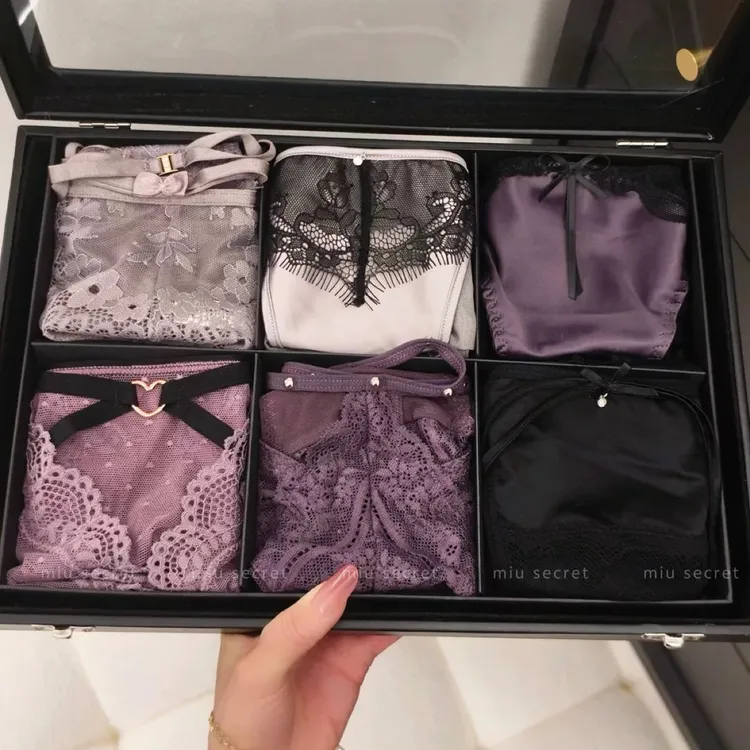 【紫夜浪漫】蕾丝内裤女性感2026新款纯欲蝴蝶结小仙女