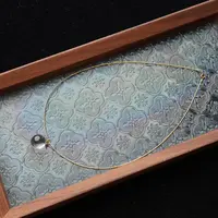 推开世界的门 天然白水晶16mm圆珠顶珠项链