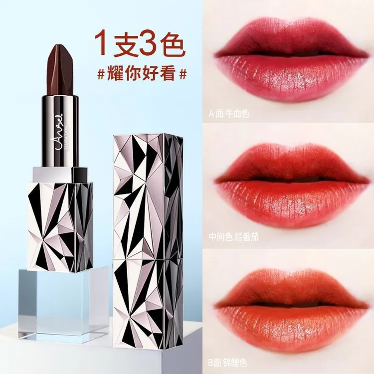 天使的诱惑黑钻丰盈三色口红哑光保湿滋润不易掉色唇膏网红同款