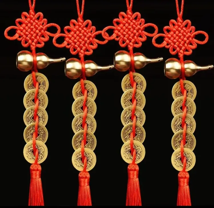 精品黄铜葫芦吉祥结手工编制门对门中国结居家用品复古风挂饰挂件
