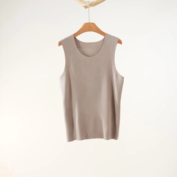 西子/【依偎】男款貂绒蚕丝保暖发热可裁打底内衣坎肩背心/SYKX0010