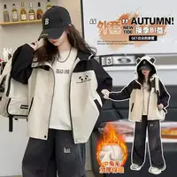 女童外套洋气时尚夹克外穿时髦洋气冲锋衣秋冬儿童2025秋季秋装潮