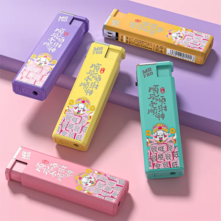 MR TAO/陶先生蓝焰直冲可充气卡通防风打火机老公礼物仪式感