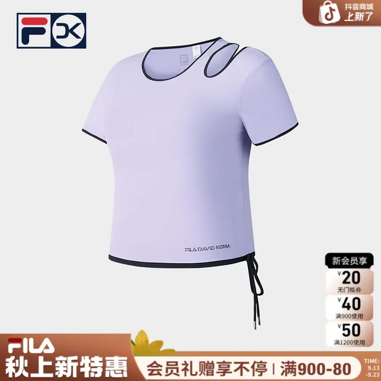 FILA斐乐女款上衣【舒适休闲】运动夏季圆领透气时尚A11W523116F
