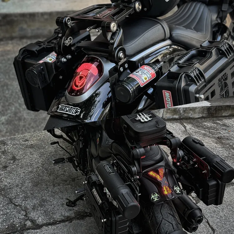 巡航靠背支架模组-molle板-摩托车挂载板