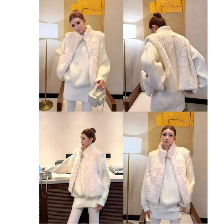 婉君【丹麦水貂马甲】紫标丹麦哥本哈根水貂手工皮草LWJ25D4C3815