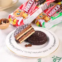 【新日期】正版俄罗斯进口拉迈尔三明治夹心动物饼干卡通图案款饼干