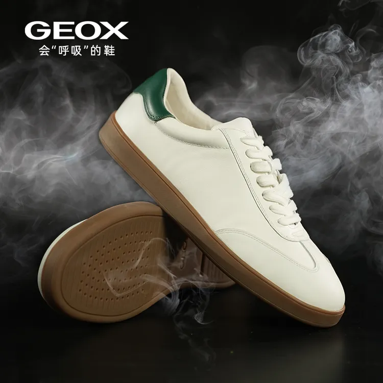 GEOX/杰欧适秋季新品透气运动鞋干净感痞帅男鞋休闲复古德训鞋