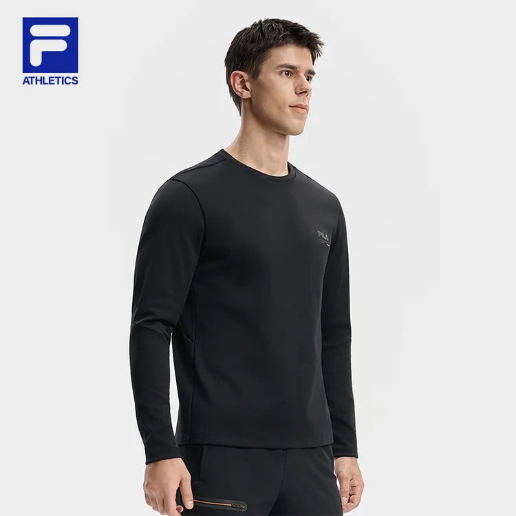 Fila/斐乐男士【圆领吸湿速干】秋季新户外运动长袖上衣A11M541209F