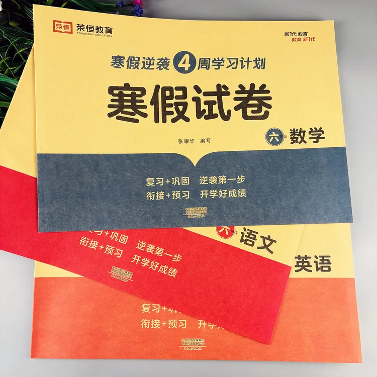 六年级寒假试卷寒假作业全套寒假衔接一本通寒假21天打卡计划