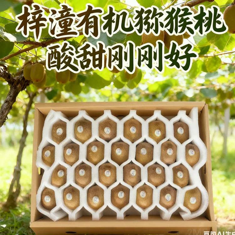 天星有机黄心猕猴桃当季新鲜奇异果现摘现发生态种植果园直供