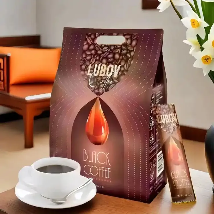 马来西亚lubov琉鲍菲进口便携速溶咖啡进口咖啡黑咖啡100克50包