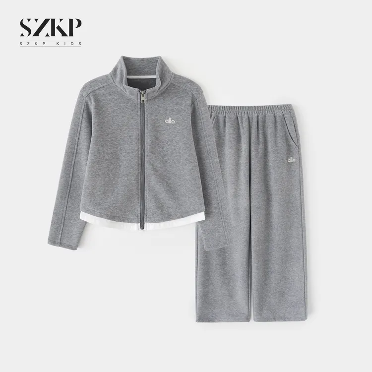 SZKP秋季新款女童休闲两件套中大童时尚洋气儿童套装BGTQ552695