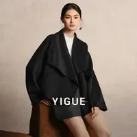 【亦谷】大翻领全羊毛呢子外套女2025秋季新款显瘦外套G5WAN547-2