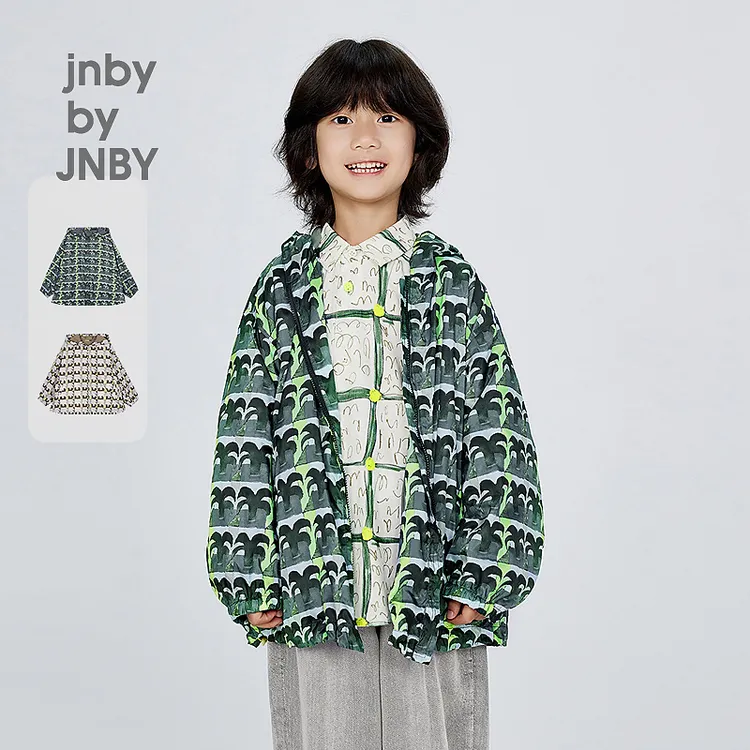新款jnbybyJNBY江南布衣童装连帽长袖夹克24秋男女童1O7611240