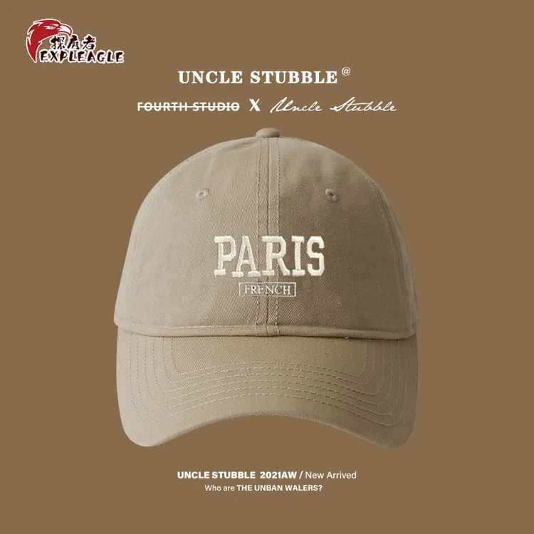 大头围美式休闲百搭棒球帽鸭舌帽男女同款刺绣帽子大头围显脸小