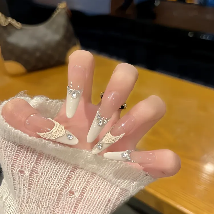 【坠入爱河】纯手工高定猫眼手工穿戴甲气质美甲百搭仙女款 