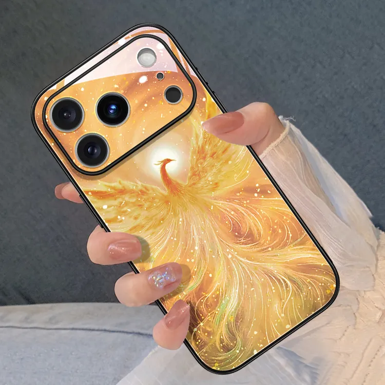 纱羽金凤凰适用苹果17手机壳iphone16promax中国风17air保护套15p