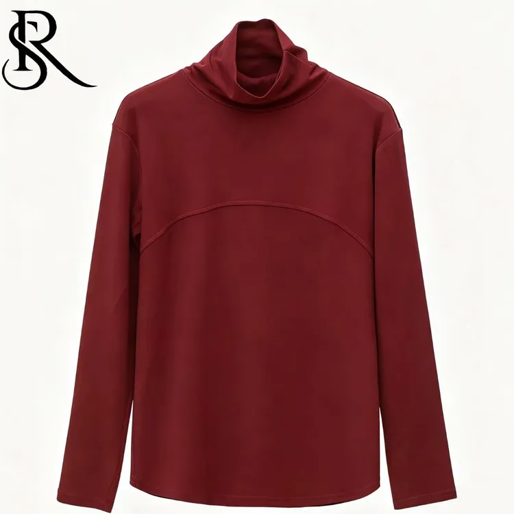 润铯之美加厚针织罗纹棉打底衫内搭打底衫高领严选时尚