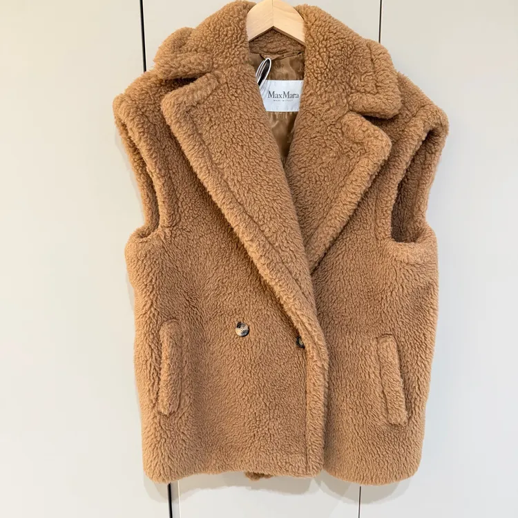 99新 MaxMara s码/maxmara骆驼绒泰迪马甲/99新