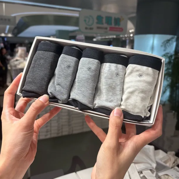 【5条装】0585中腰山茶花丝滑软糯大包臀女士内裤（80-130斤）