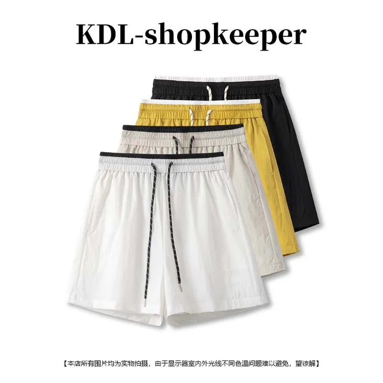 刺绣夏季薄款速干面料工装短裤高腰韩版休闲裤