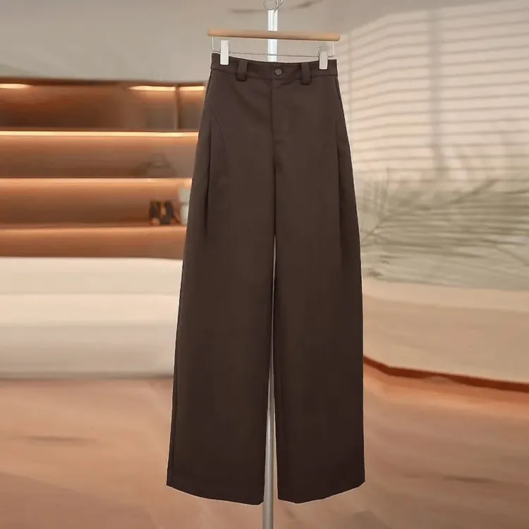 2025秋季新款弯刀裤女香蕉裤高腰直筒阔腿裤宽松显瘦休闲长裤宽松