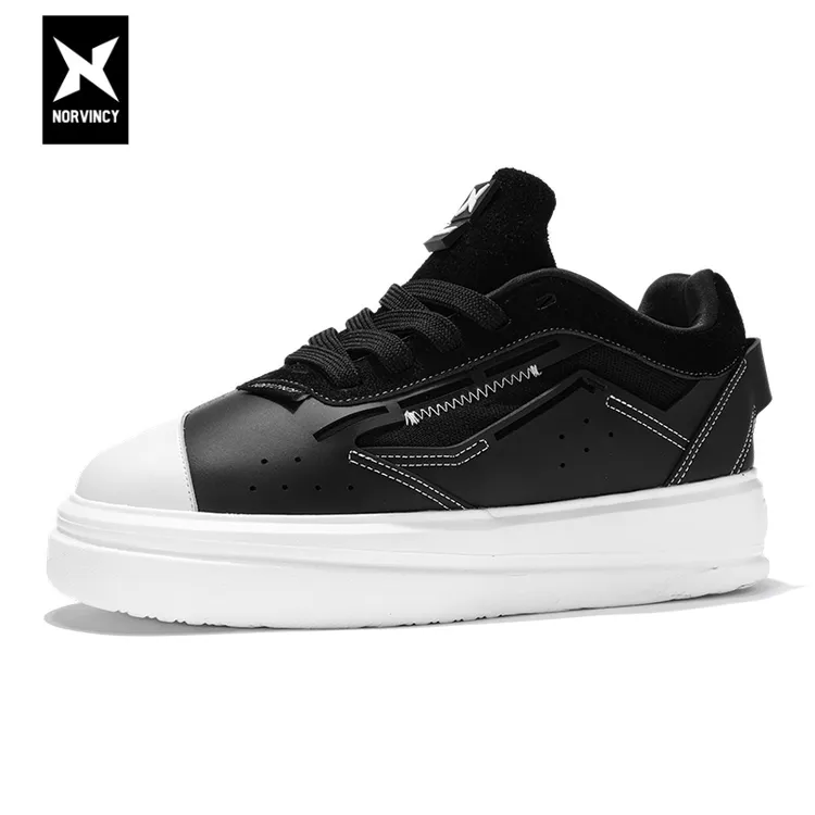 诺凡希夏季男士男款增高厚底百搭板鞋潮流拼色休闲鞋情侣百搭