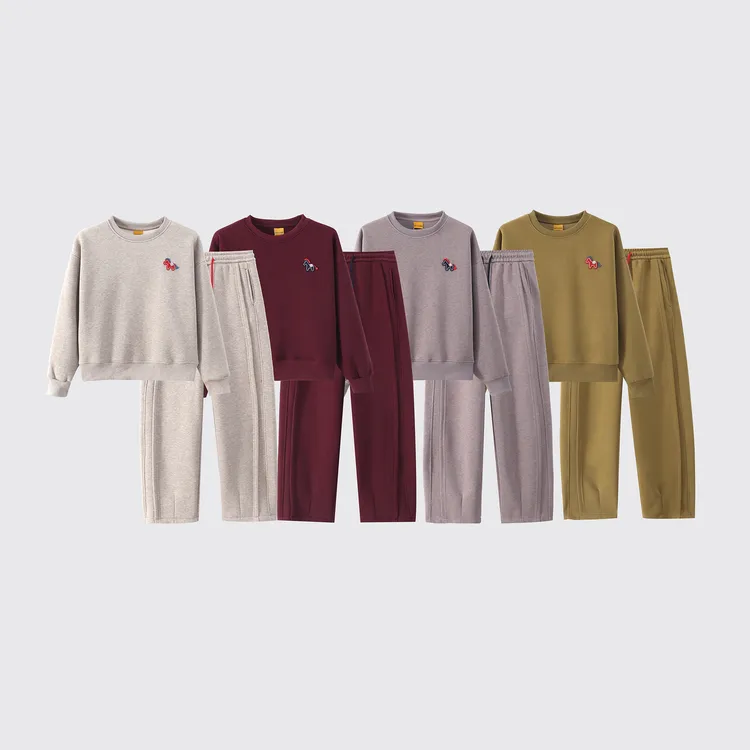 蔓迪欧尚【马上有钱】新年款慕冬绒加绒加厚情侣两件套（1075-1076）