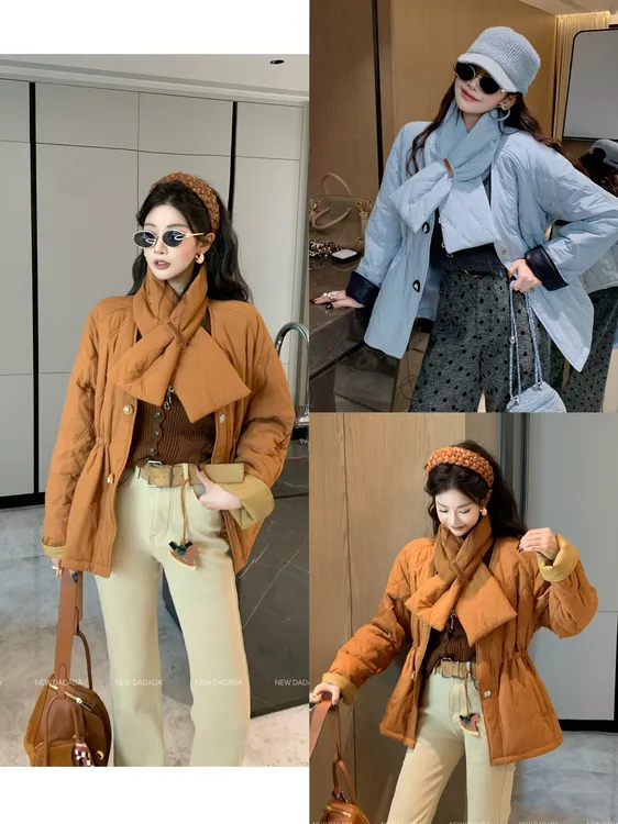 利达 NEW DADADA 秋冬短款保暖时尚休闲修身气质外套CHM2711