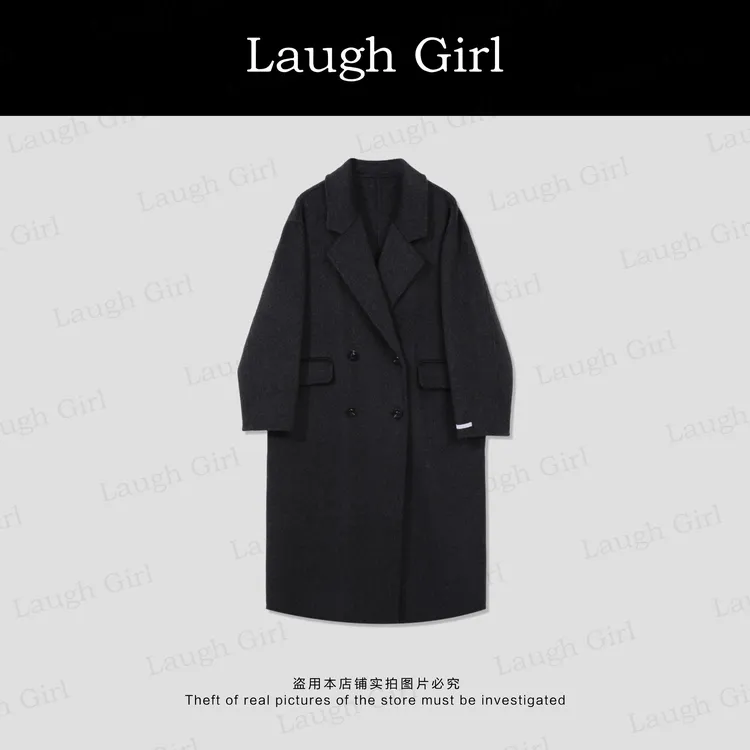 楚楚君 Laugh girl【韩剧女主】气场十足翻领双面大衣SL531003J