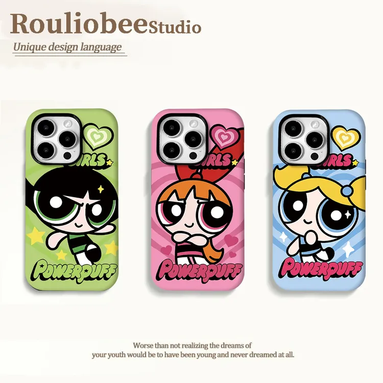 欧克里里飞天小女警适用苹果16菲林手机壳华为P70vivo小米15oppo