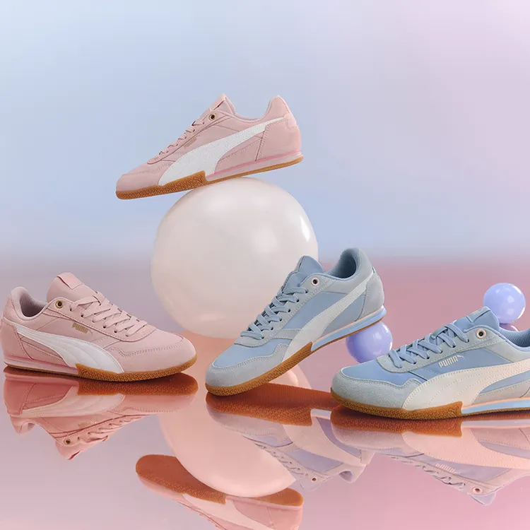 【薄底鞋】PUMA彪马女鞋2025新款BELLA经典复古休闲鞋拼接防滑板鞋