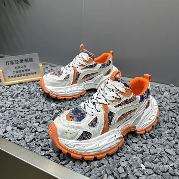 2025秋季新轻奢老爹鞋新款休闲运动鞋时尚印花潮鞋舒适百搭个性百