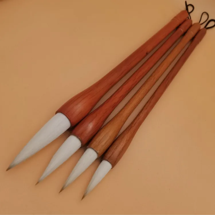 红檀木初学创作兼毫毛笔