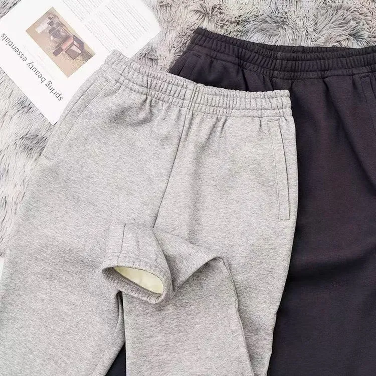 DO&TO-外贸原单-男士秋冬YKK拉链袋新疆棉加宝宝绒免烫加厚休闲裤