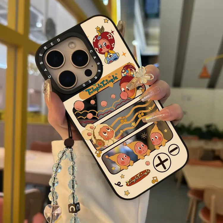 听歌星星人适用iPhone17promax苹果16手机壳情侣涂鸦15镜面78小众