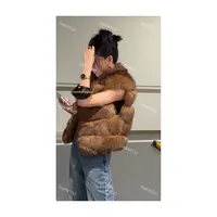 SWENTUO.欧美小众设计款【蜜焦糖】百搭款休闲时尚毛毛马甲