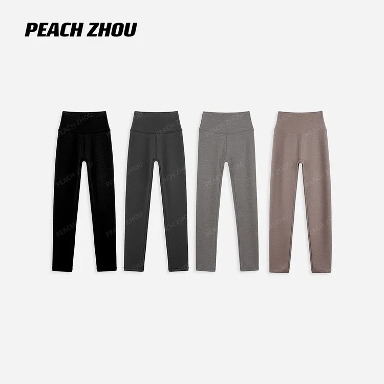 『PEACHZHOU』羊绒软壳弹力外穿登山打底裤基础修身休闲紧身鲨鱼裤