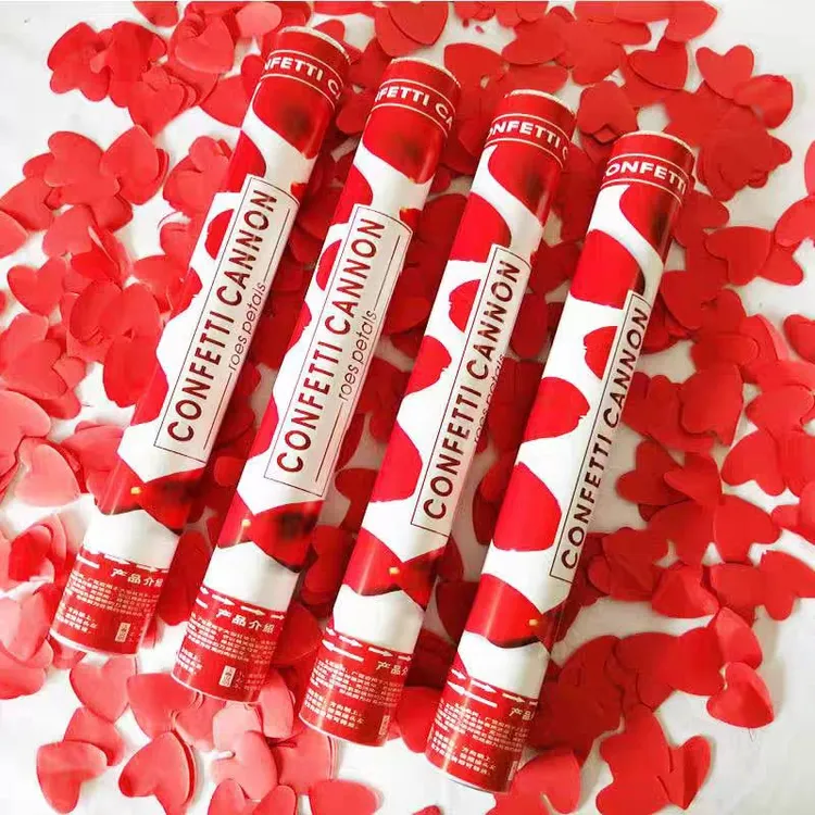 婚礼直播间气氛道具手持喷花筒酒吧夜店电子礼炮礼花筒手拧花瓣雨