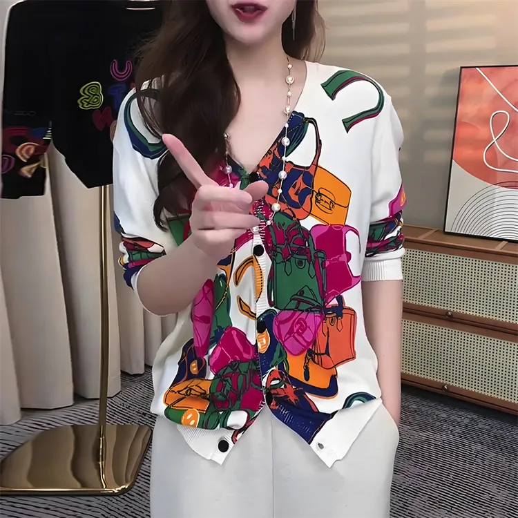 秋季新款时尚宽松减龄洋气设计感显瘦小众气质休闲复古针织开衫女