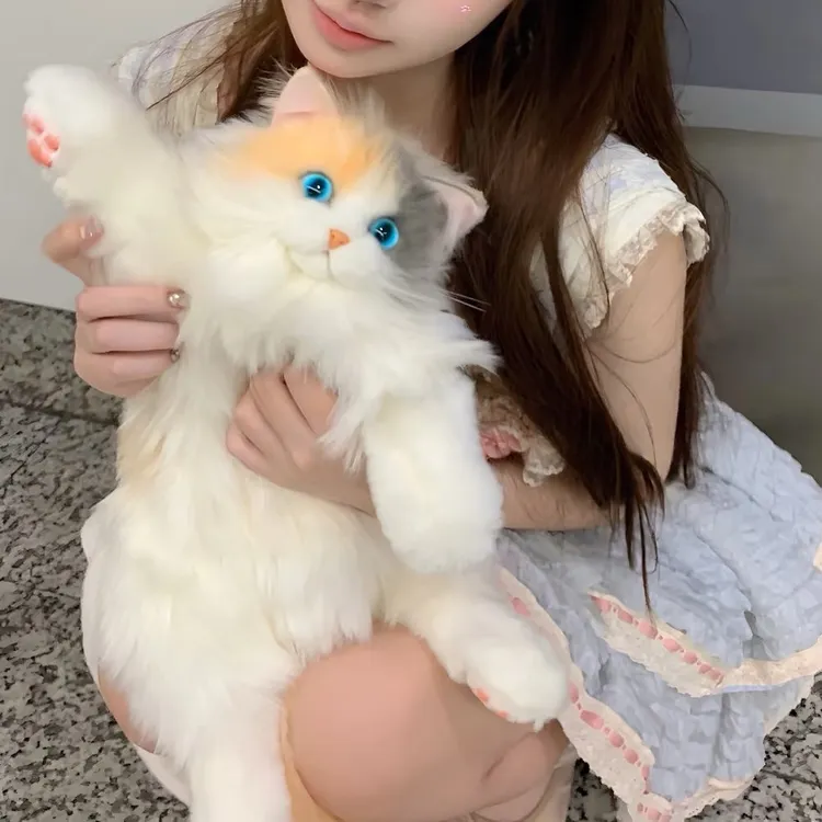 chongwud仿真三花猫毛绒玩具背包小猫咪玩偶公仔儿童女孩生日礼物