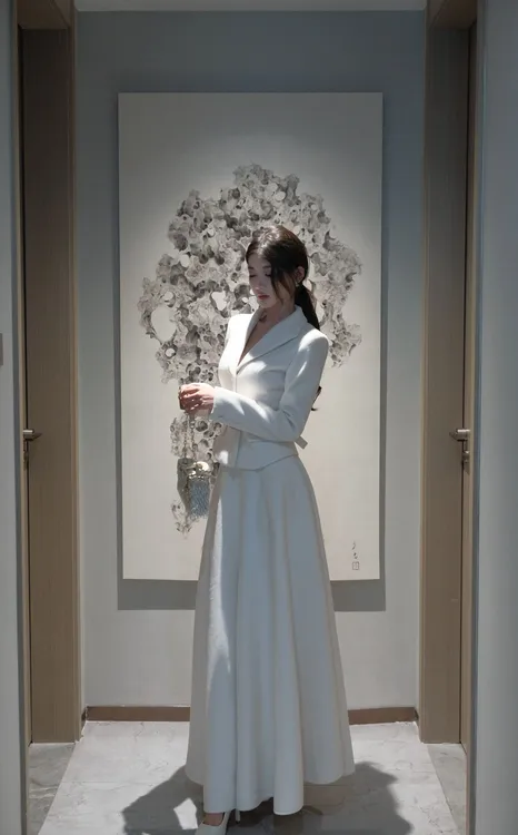 现货春日部【香阀世家】轻奢白色小众高级感显瘦气质外套01212