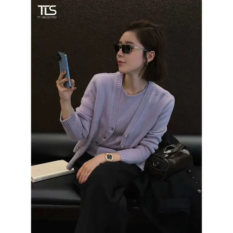 TT【芋泥套】美利奴细腻羊毛柔软吸湿立体亲肤两件套装TT-MY5077