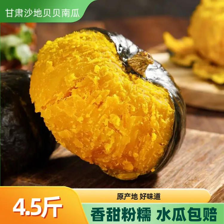 甘肃沙地贝贝南瓜粉糯香甜板栗味宝宝辅食粗粮代餐小南瓜