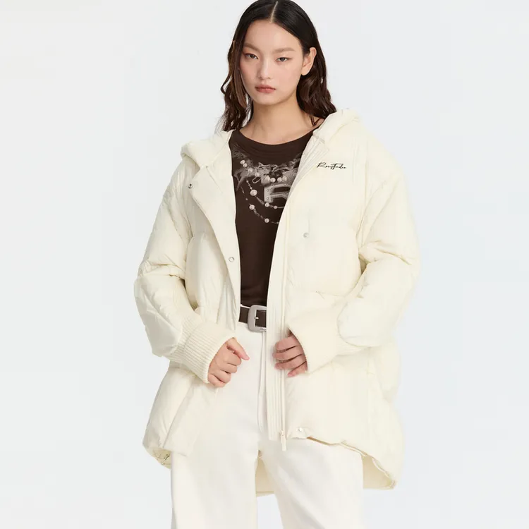 REVAN芮范减龄感云朵连帽羽绒服RM90502224