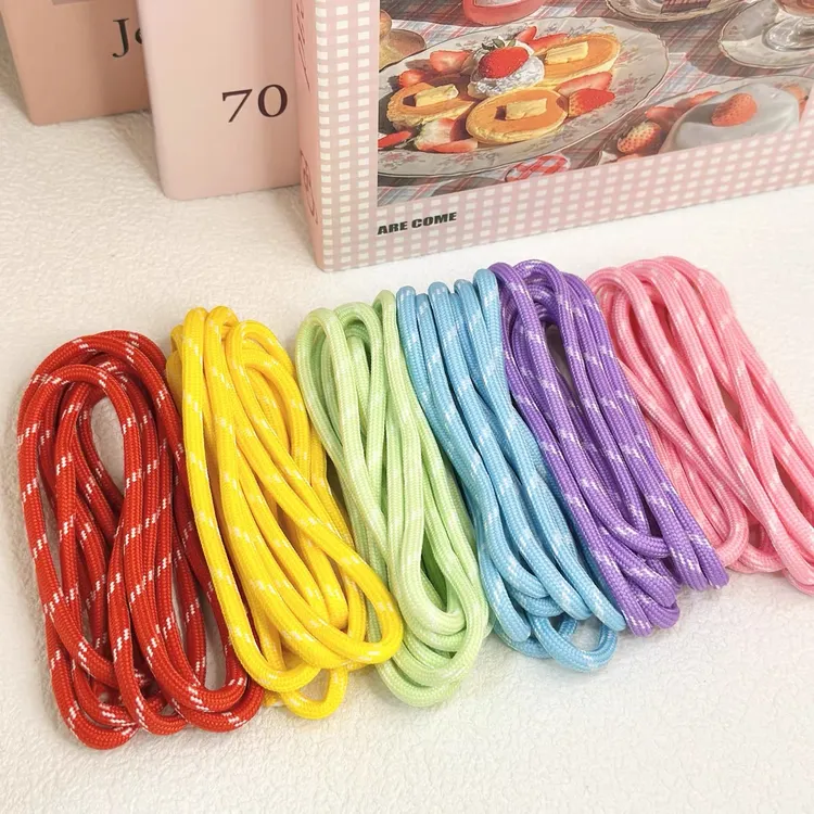 5mm伞绳diy手工miu系多巴胺彩色跳点包芯编织绳串珠材料包挂配件