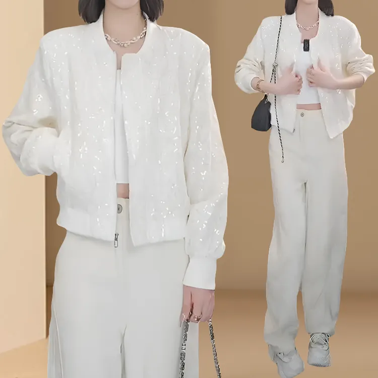 新款时尚夹克春秋棒球服小香风短款高级感小个子2025年外套女上衣