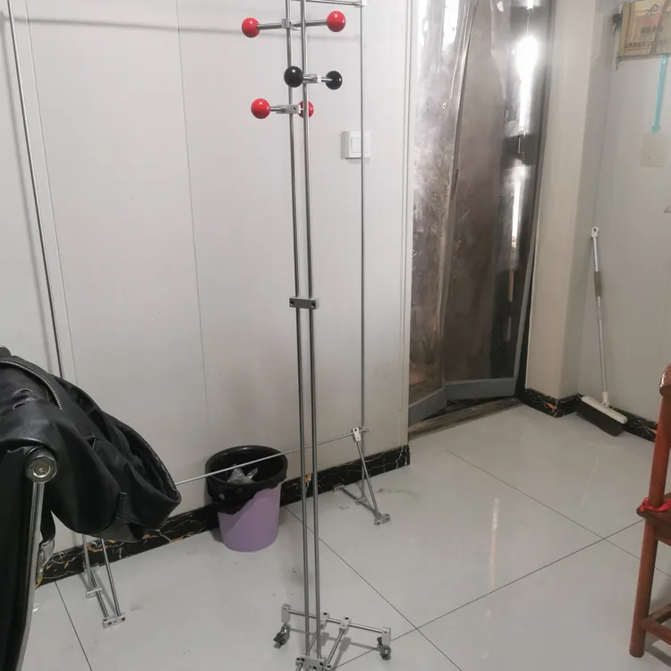 光轴衣架实心，挂衣落地，客厅卧室光轴衣架金属立式衣帽架。家用